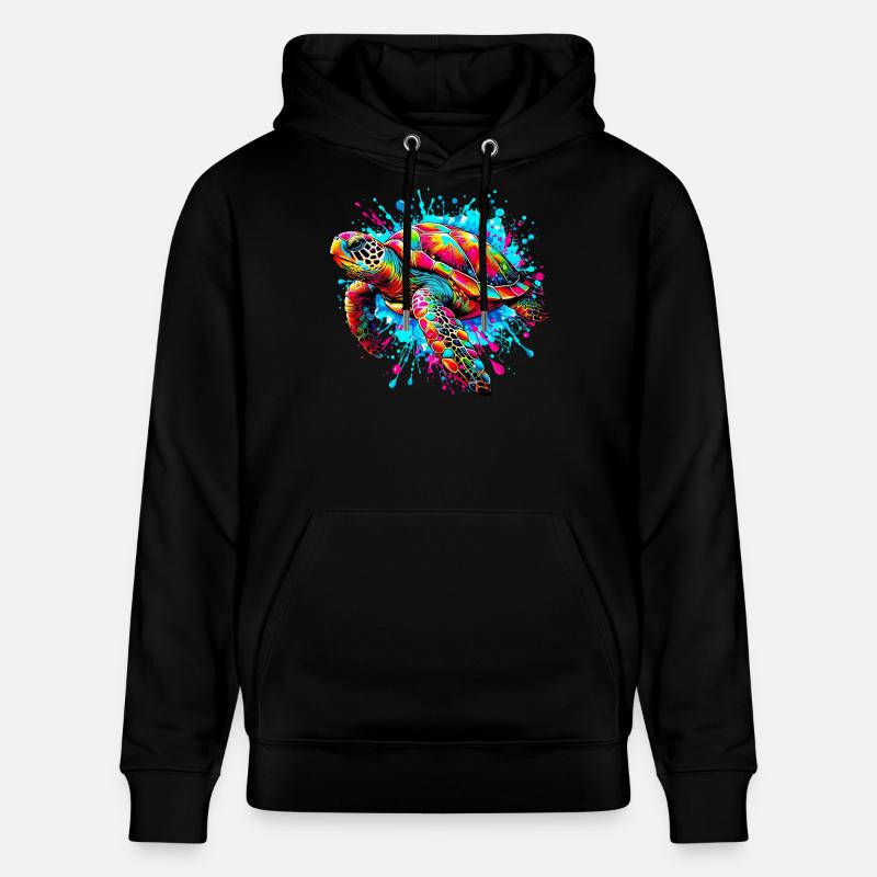 Tortue - Sweat à capuche bio CRUISER Stanley/Stella Unisexe - noir