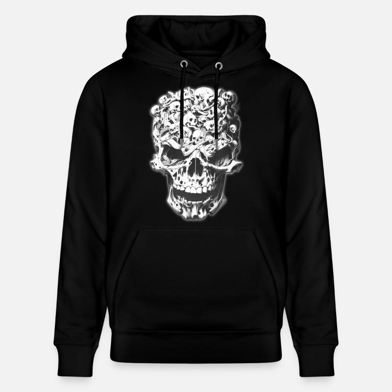 Schädel der Schädel - Stanley/Stella Unisex Bio-Hoodie CRUISER - Schwarz