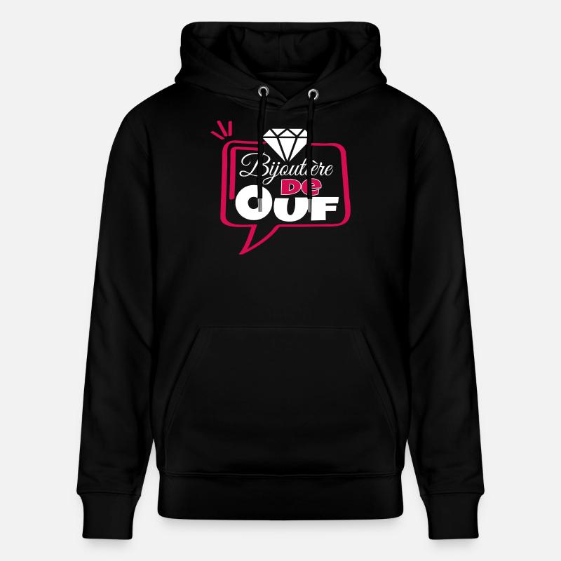 Bijoutière de Ouf - Sweat à capuche bio CRUISER Stanley/Stella Unisexe - noir