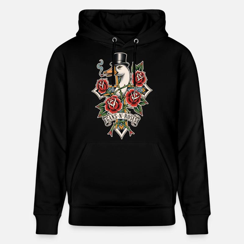 Goose N Roses - Sweat à capuche bio CRUISER Stanley/Stella Unisexe - noir