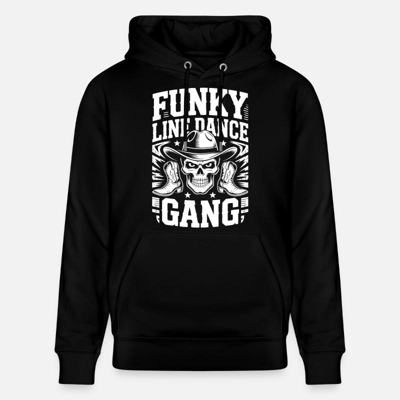 Funky Line Dance Gang - Stanley/Stella Unisex Bio-Hoodie CRUISER - Schwarz