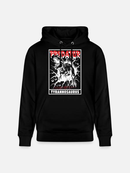Predator - Tyrannosaurus - Stanley/Stella CRUISER Unisex Organic Hoodie - black