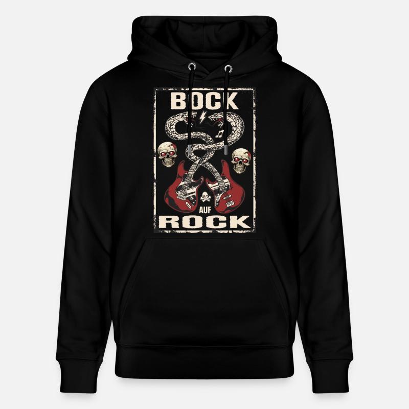 Bock auf Rock - Stanley/Stella Unisex Bio-Hoodie CRUISER  - Schwarz
