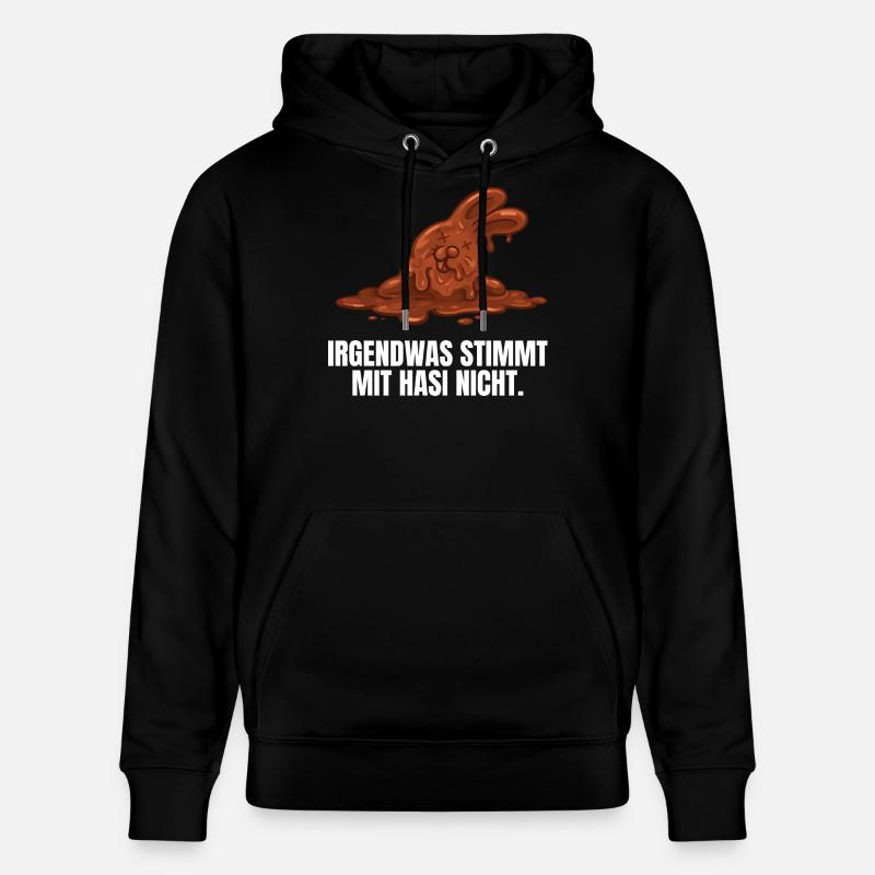 Pâques du lapin en chocolat - Sweat à capuche bio CRUISER Stanley/Stella Unisexe - noir