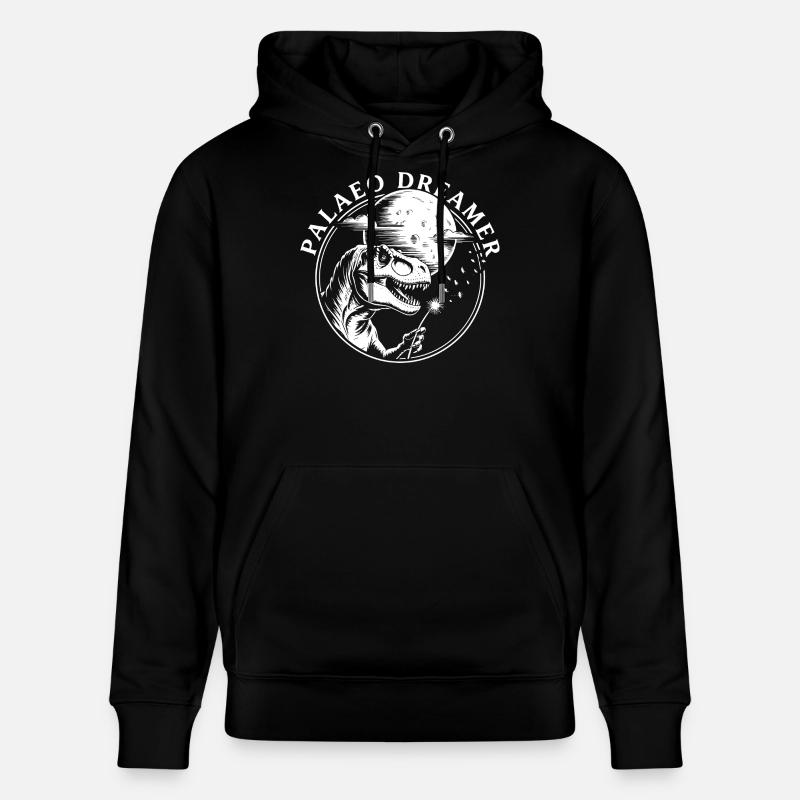 Dinosaure Pissenlit du Rêveur Paléo - Sweat à capuche bio CRUISER Stanley/Stella Unisexe - noir