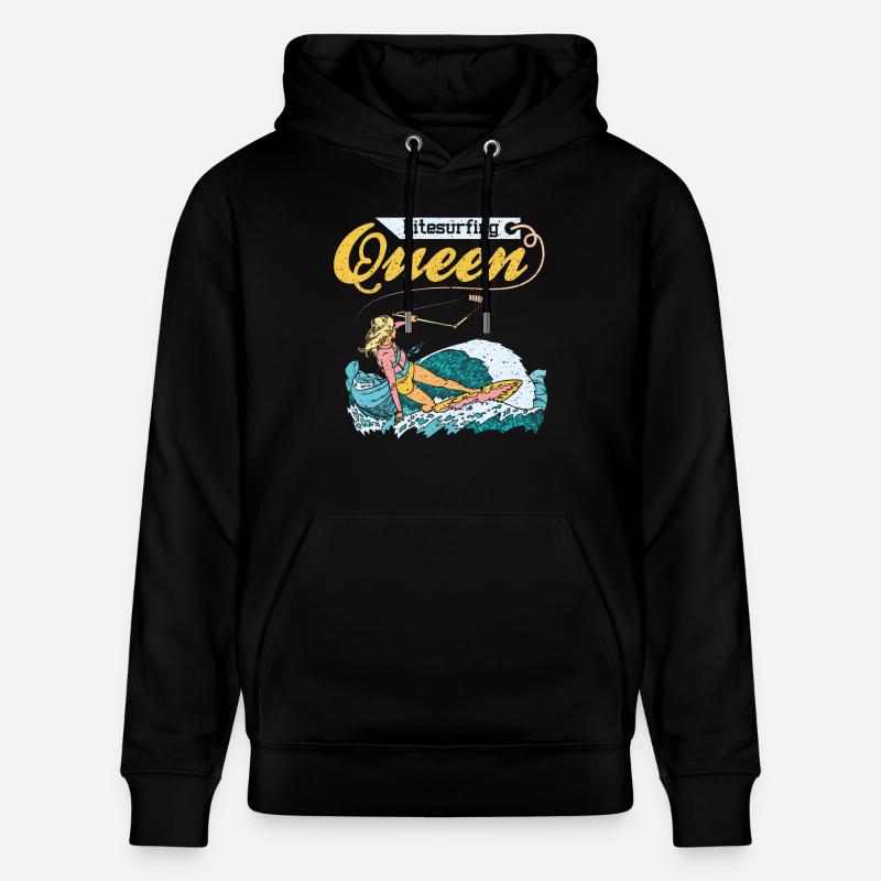 Reine du Kitesurf - Sweat à capuche bio CRUISER Stanley/Stella Unisexe - noir