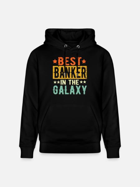 Best Banker ever Banker Gift - Stanley/Stella CRUISER Unisex Organic Hoodie - black
