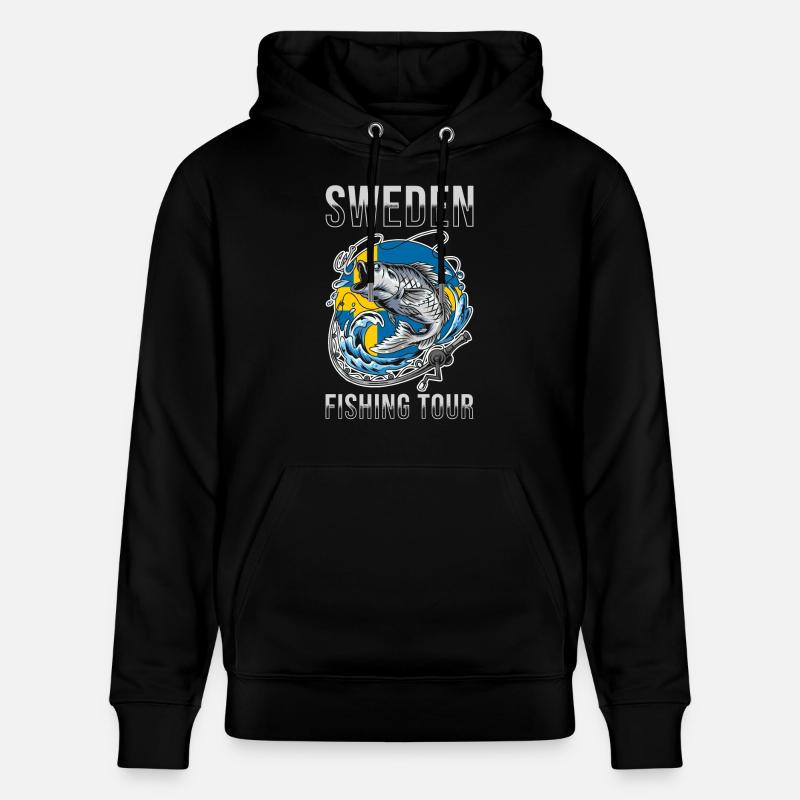 Tour de pêche Suède - Sweat à capuche bio CRUISER Stanley/Stella Unisexe - noir