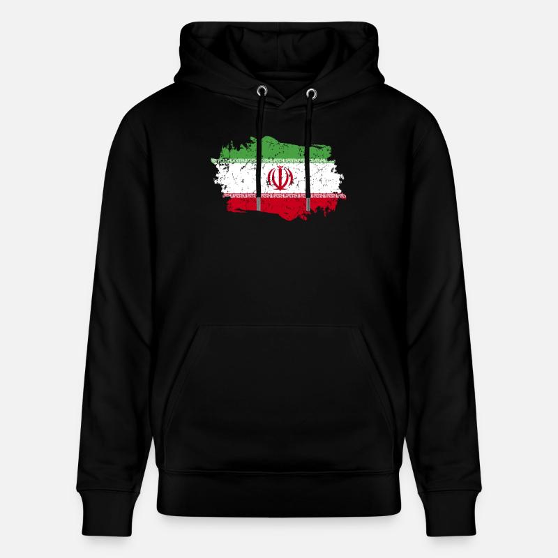 Annonces Flag Grunge Annonces Flag - Sweat à capuche bio CRUISER Stanley/Stella Unisexe - noir