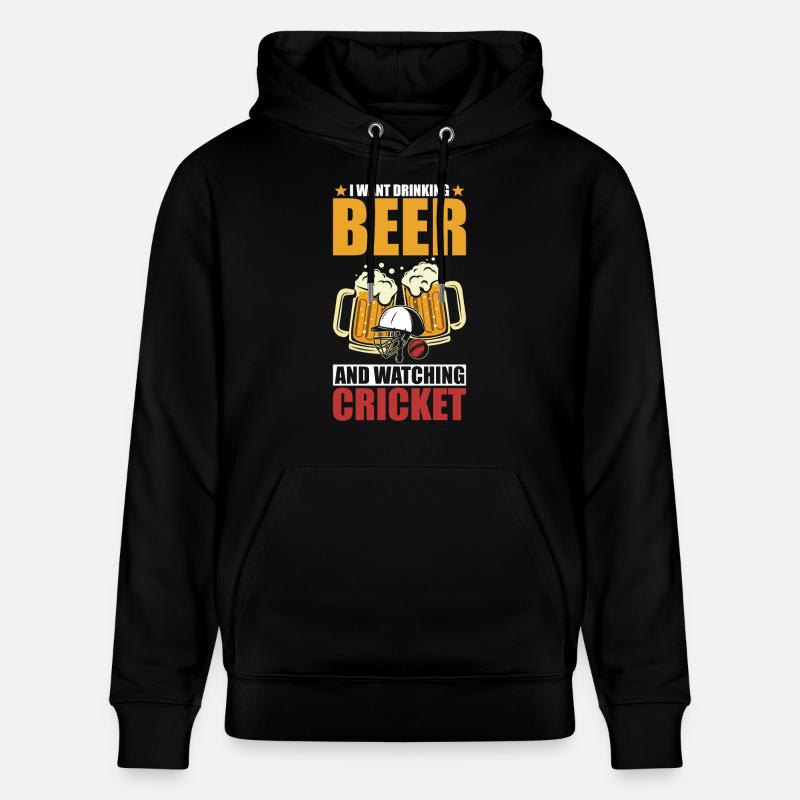 Cricket Und Bier - Stanley/Stella Unisex Bio-Hoodie CRUISER  - Schwarz