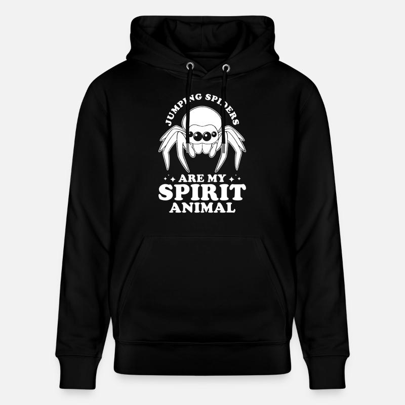 Dicton d’araignée sauteuse - Sweat à capuche bio CRUISER Stanley/Stella Unisexe - noir
