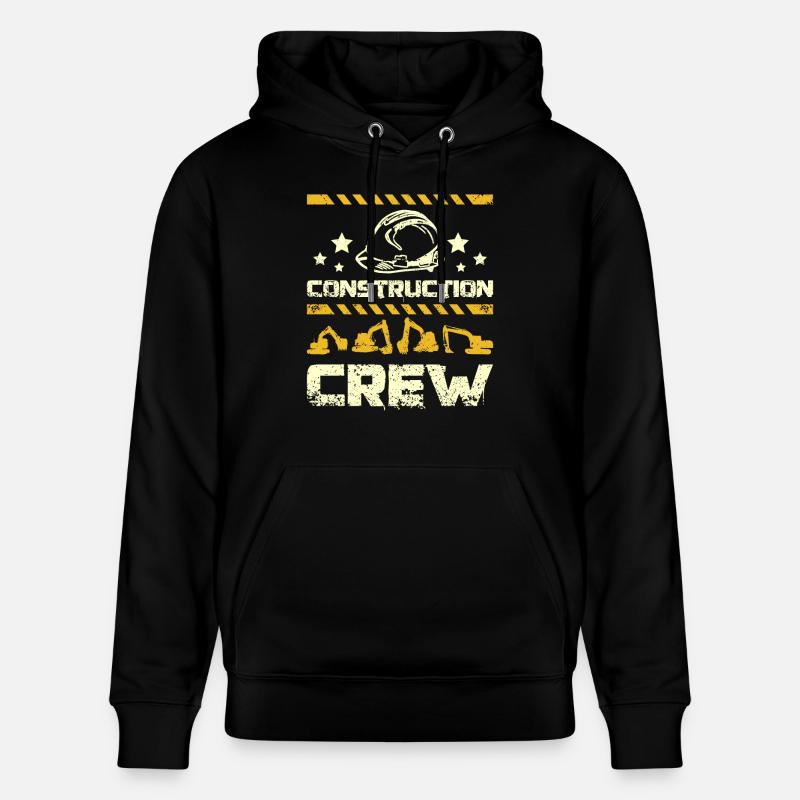Construction crew - Stanley/Stella Unisex Bio-Hoodie CRUISER  - Schwarz
