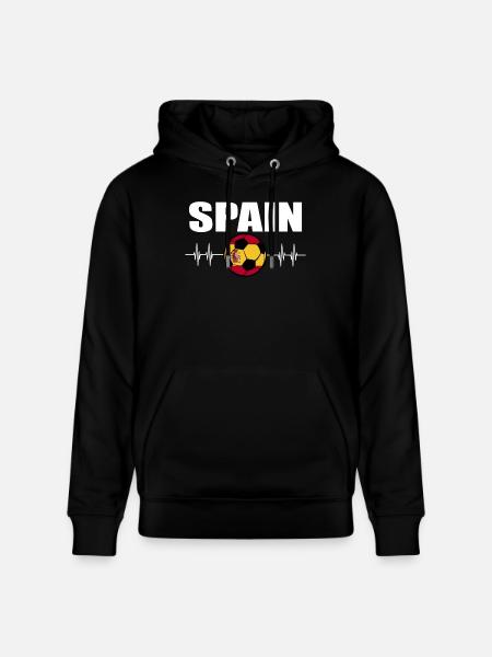 Spanien Fußball - Stanley/Stella Unisex Bio-Hoodie CRUISER  - Schwarz