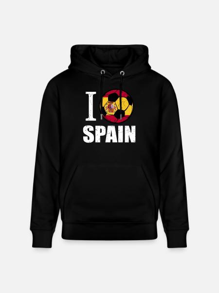 Spain Football - Stanley/Stella CRUISER Unisex Organic Hoodie - black