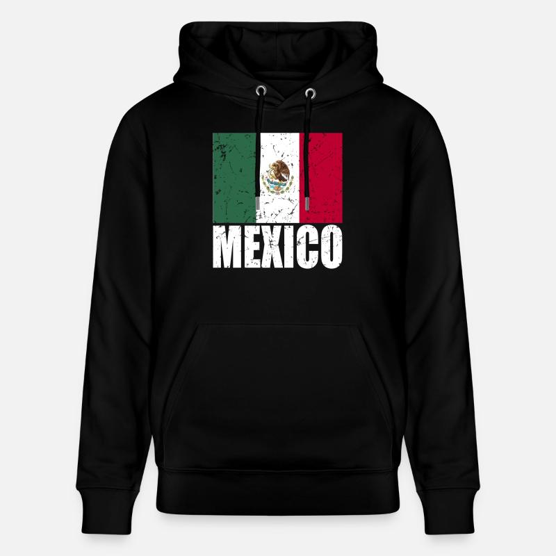 Drapeau du Mexique - Sweat à capuche bio CRUISER Stanley/Stella Unisexe - noir