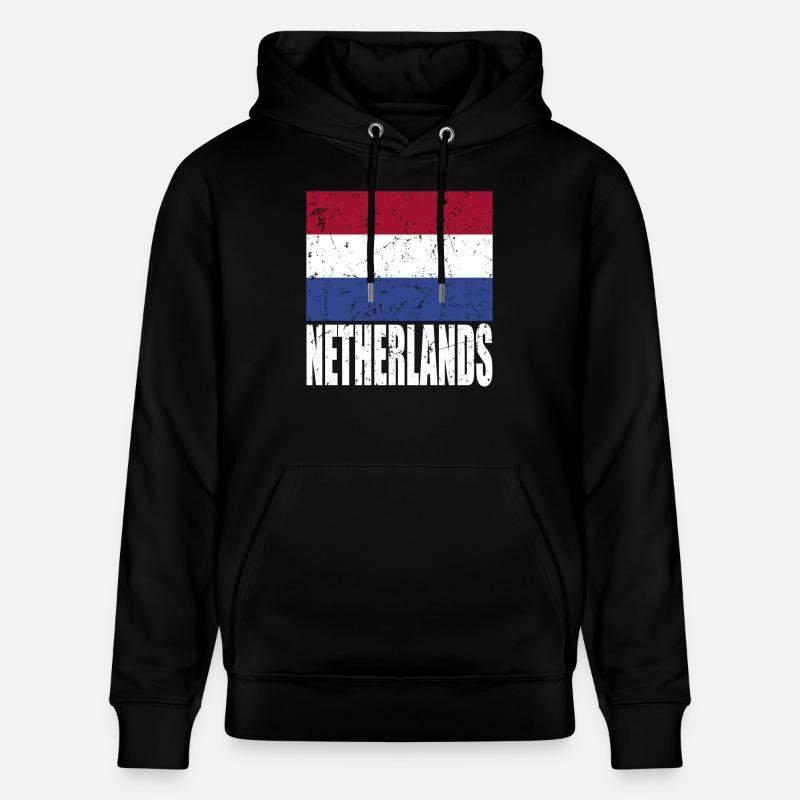 Drapeau des Pays-Bas - Sweat à capuche bio CRUISER Stanley/Stella Unisexe - noir