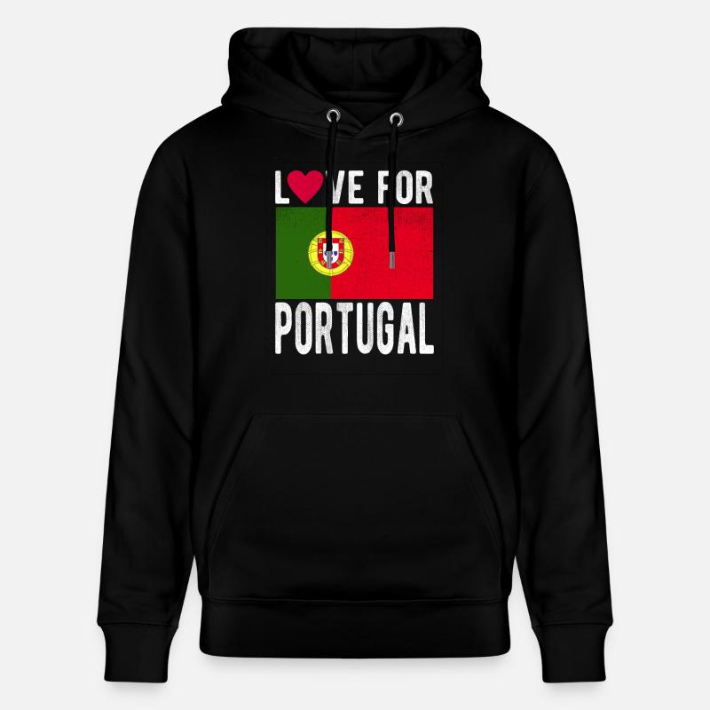 Drapeau du Portugal - Sweat à capuche bio CRUISER Stanley/Stella Unisexe - noir