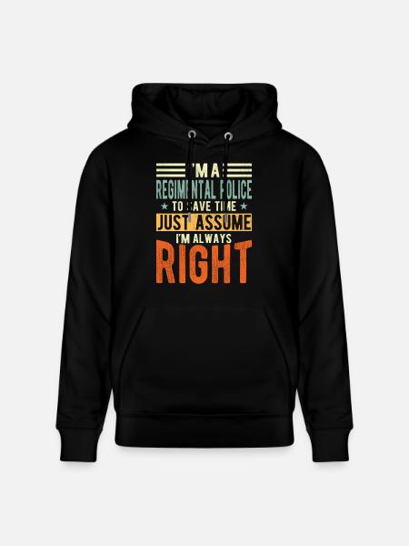 Regimental Police - Stanley/Stella CRUISER Unisex Organic Hoodie - black