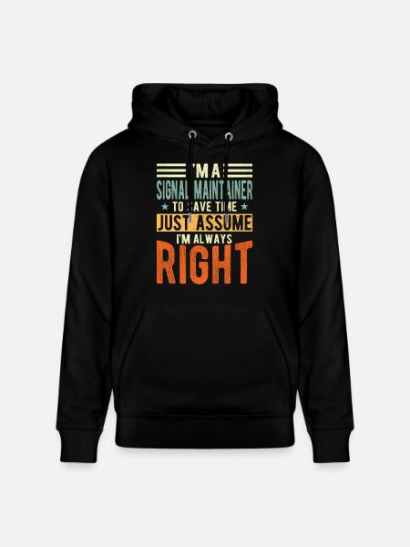 Signal Maintenance - Stanley/Stella CRUISER Unisex Organic Hoodie - black
