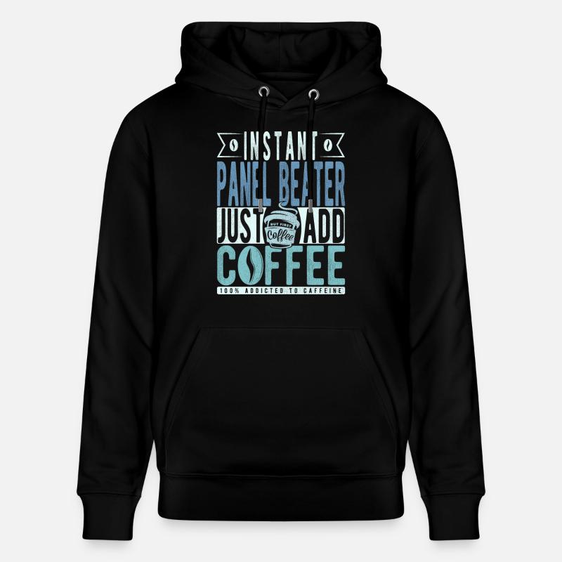 Panel Racket Coffee Dicton - Sweat à capuche bio CRUISER Stanley/Stella Unisexe - noir