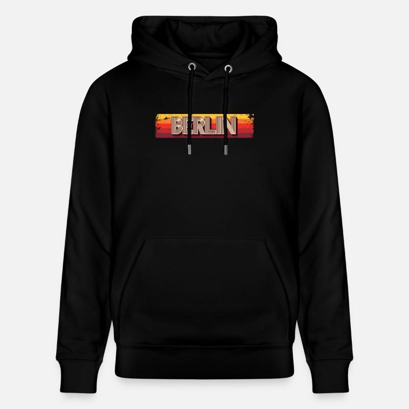 Berlin Berlinerin Berlin Ville Berlin - Sweat à capuche bio CRUISER Stanley/Stella Unisexe - noir