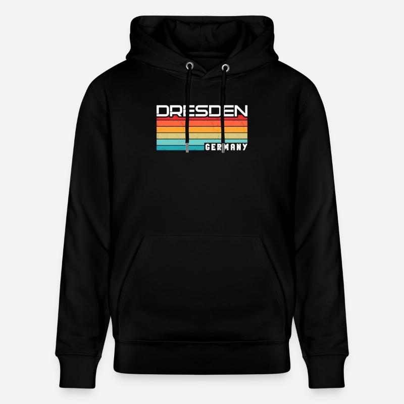 Dresdnerin Dresdner Dresden - Stanley/Stella Unisex Bio-Hoodie CRUISER  - Schwarz
