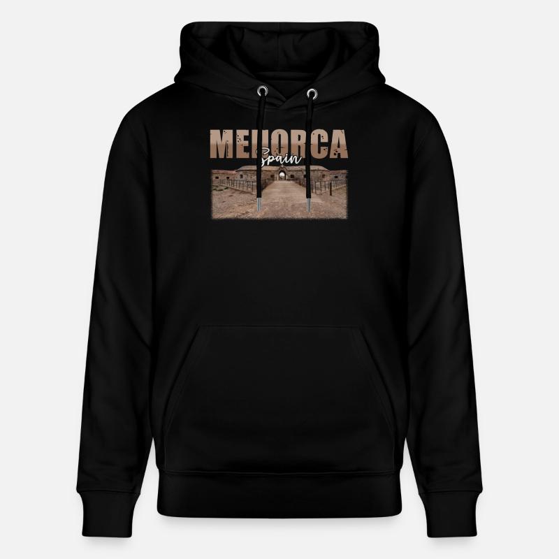 Minorque Espagne Souvenir - Sweat à capuche bio CRUISER Stanley/Stella Unisexe - noir
