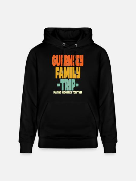 Guernsey Family Trip Holidays - Stanley/Stella CRUISER Unisex Organic Hoodie - black