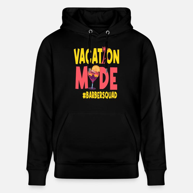 Vacances Vacy Mode Barbersquad - Sweat à capuche bio CRUISER Stanley/Stella Unisexe - noir