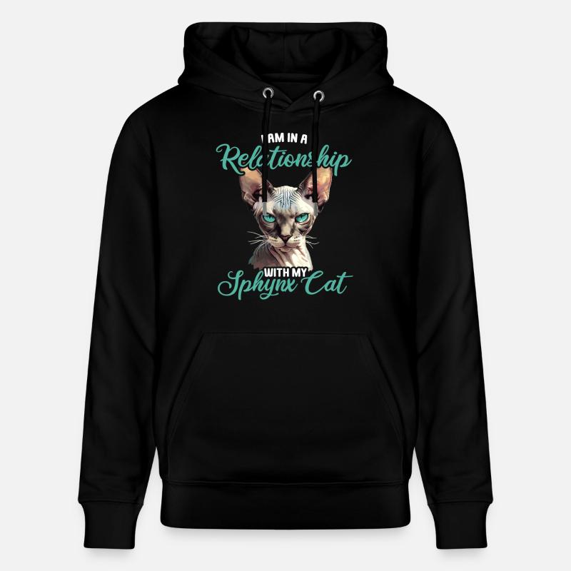 Sphynx Kätzchen Sphynx Katze - Stanley/Stella Unisex Bio-Hoodie CRUISER  - Schwarz