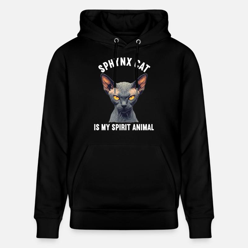 Sphynx Kätzchen Sphynx Katze - Stanley/Stella Unisex Bio-Hoodie CRUISER - Schwarz