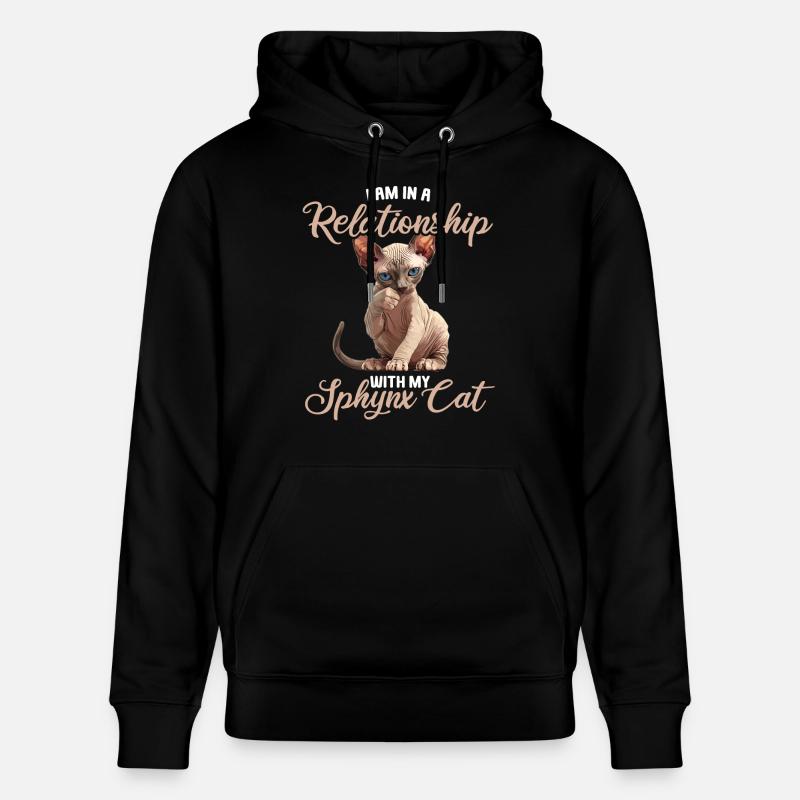 Sphynx Kätzchen Sphynx Katze - Stanley/Stella Unisex Bio-Hoodie CRUISER  - Schwarz