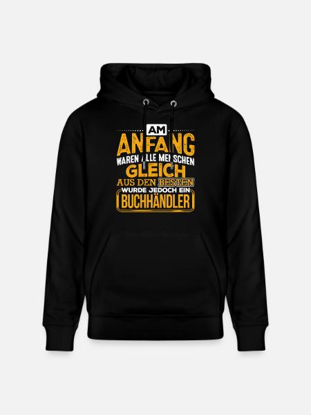 BUCHHÄNDLER - Der Beste - Stanley/Stella Unisex Bio-Hoodie CRUISER  - Schwarz