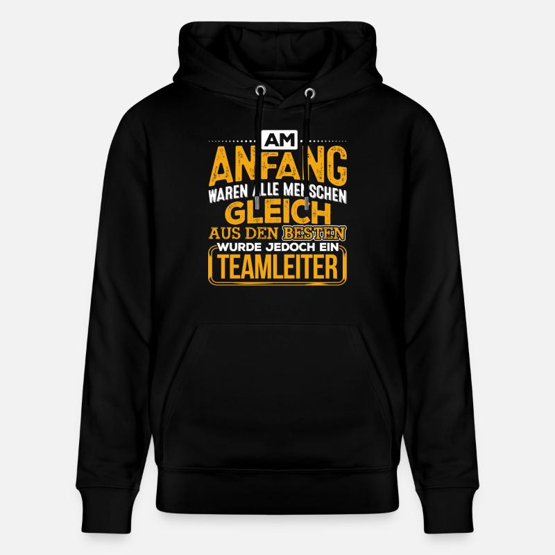 TEAMLEITER - Der Beste - Stanley/Stella Unisex Bio-Hoodie CRUISER  - Schwarz