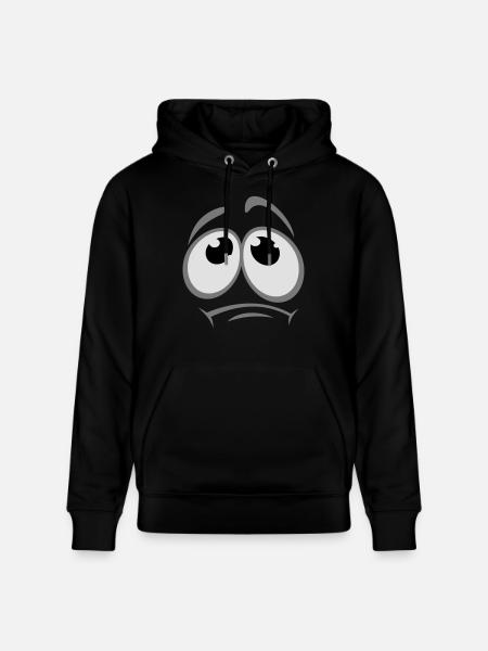 gesicht_1 - Stanley/Stella CRUISER Unisex Organic Hoodie - black