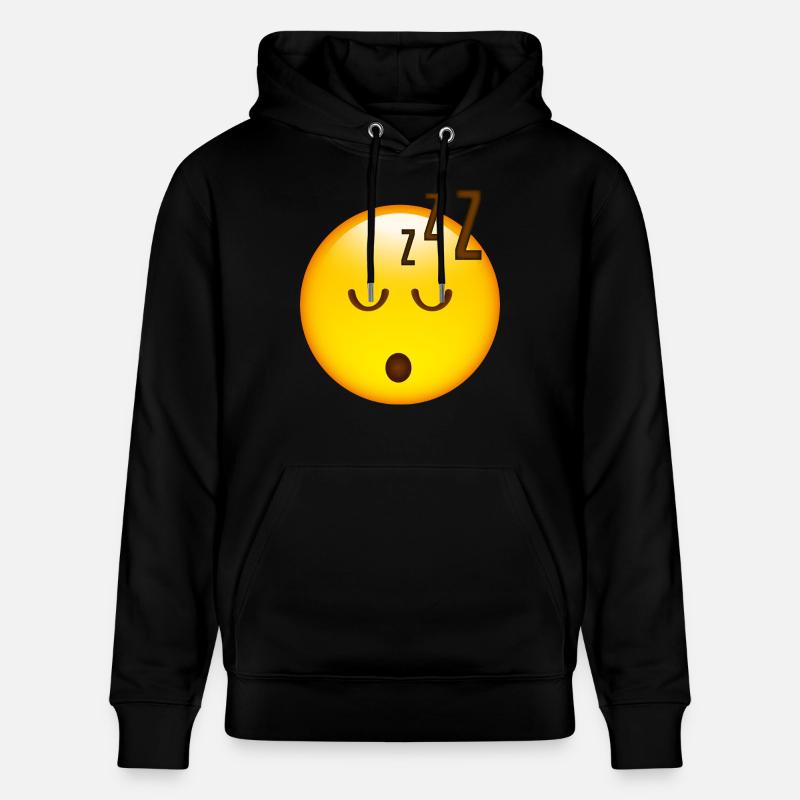 Smiley Sleeping - Sweat à capuche bio CRUISER Stanley/Stella Unisexe - noir