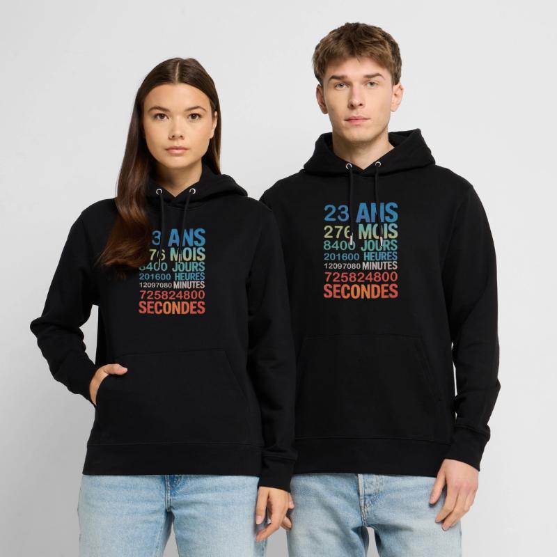 23 ans de vie – chaque seconde compte Stanley/Stella Unisex Bio-Hoodie CRUISER 