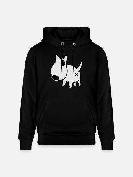 bully_illu_backside_3c - Stanley/Stella Unisex Bio-Hoodie CRUISER  - Schwarz