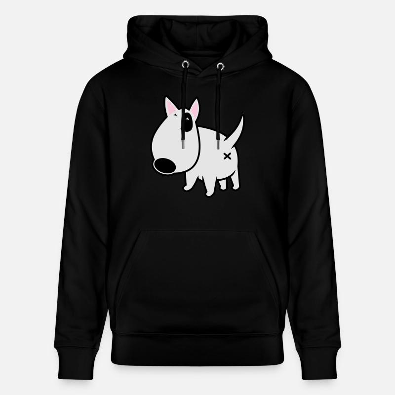 bully_illu_backside_3c - Stanley/Stella Unisex Bio-Hoodie CRUISER  - Schwarz