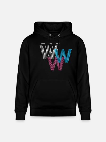 W Buchstabe - Stanley/Stella Unisex Bio-Hoodie CRUISER - Schwarz