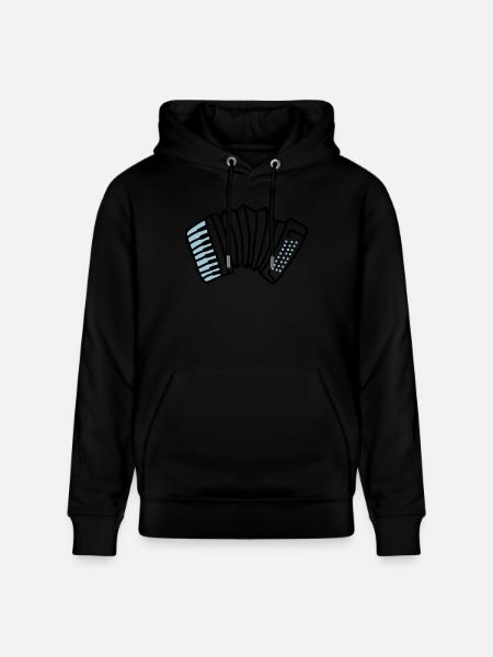 Akkordeon - Stanley/Stella Unisex Bio-Hoodie CRUISER  - Schwarz