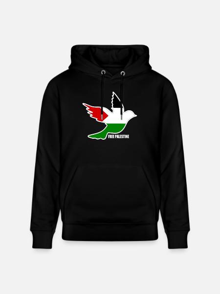 Free palestine - Stanley/Stella CRUISER Unisex Organic Hoodie - black