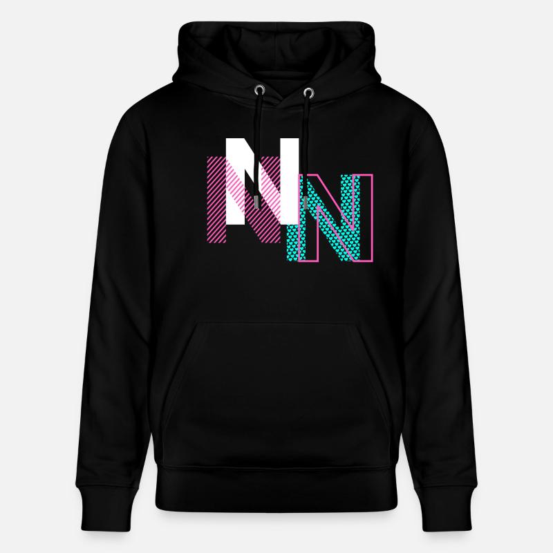 Conception de la lettre N - Sweat à capuche bio CRUISER Stanley/Stella Unisexe - noir