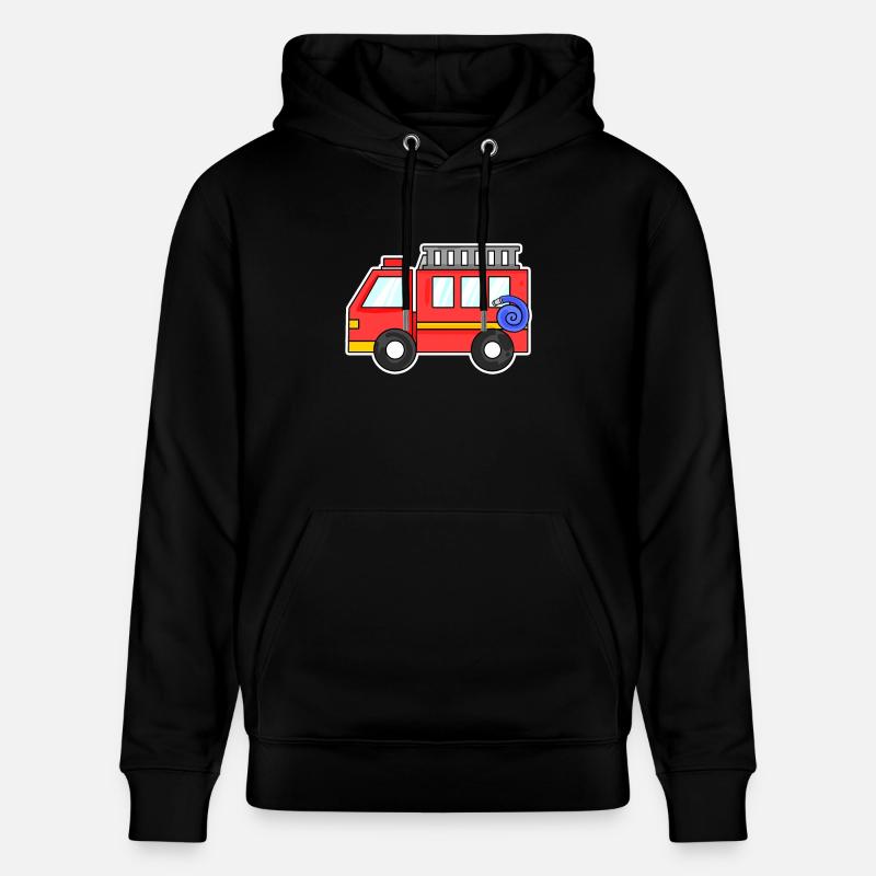 Feuerwehrauto - Stanley/Stella Unisex Bio-Hoodie CRUISER  - Schwarz