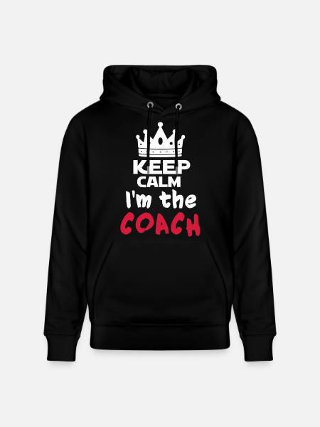 I'm the coach - Sweat à capuche bio CRUISER Stanley/Stella Unisexe - noir