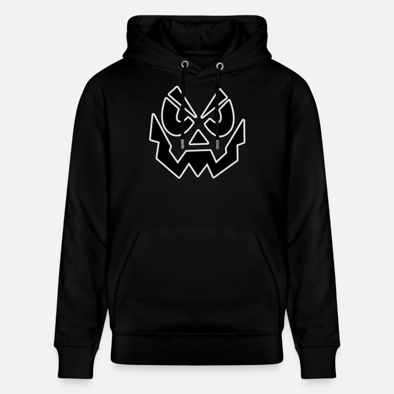 Horror face - Stanley/Stella CRUISER Unisex Organic Hoodie - black