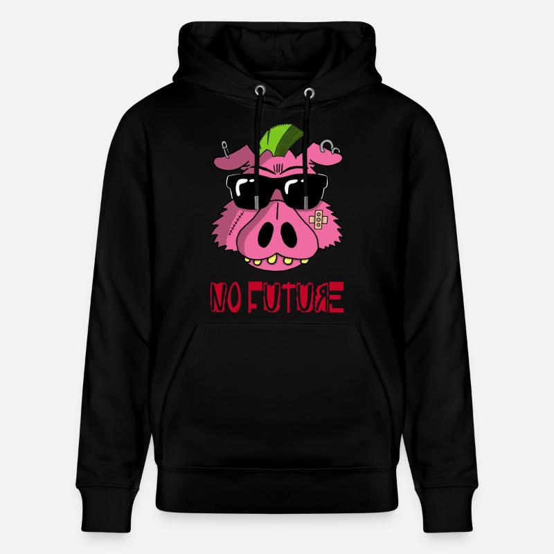 Cochon punk - Sweat à capuche bio CRUISER Stanley/Stella Unisexe - noir