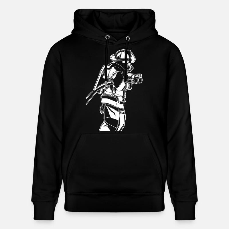 Croquis de pompier - Sweat à capuche bio CRUISER Stanley/Stella Unisexe - noir