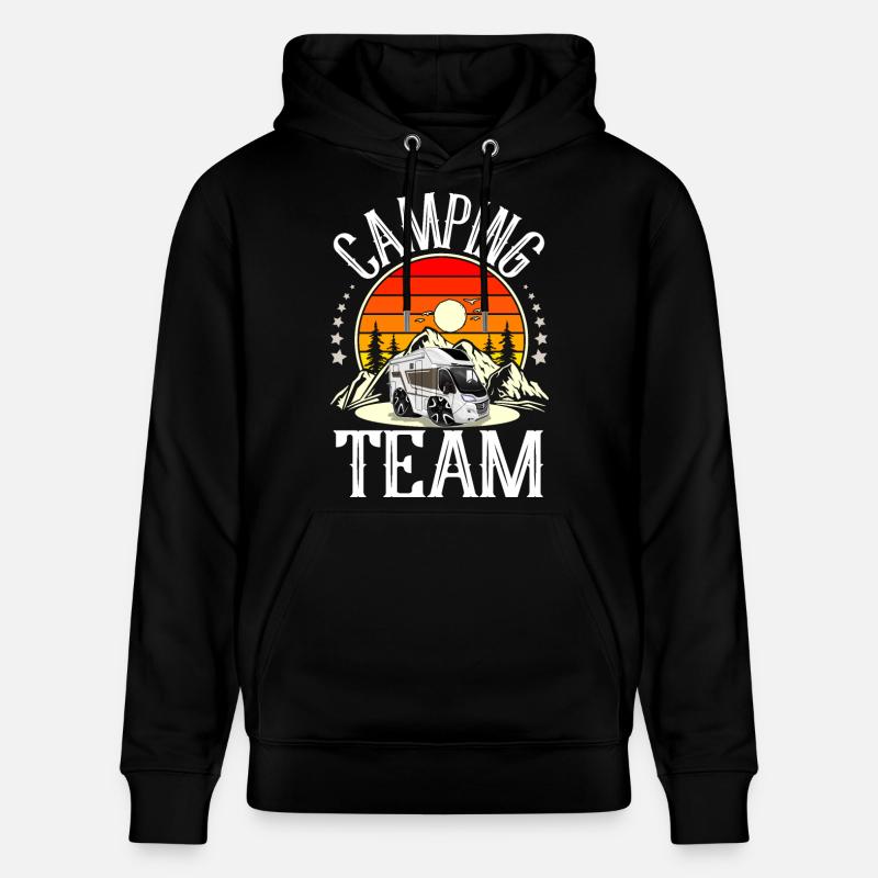 Camping Team - Stanley/Stella Unisex Bio-Hoodie CRUISER  - Schwarz