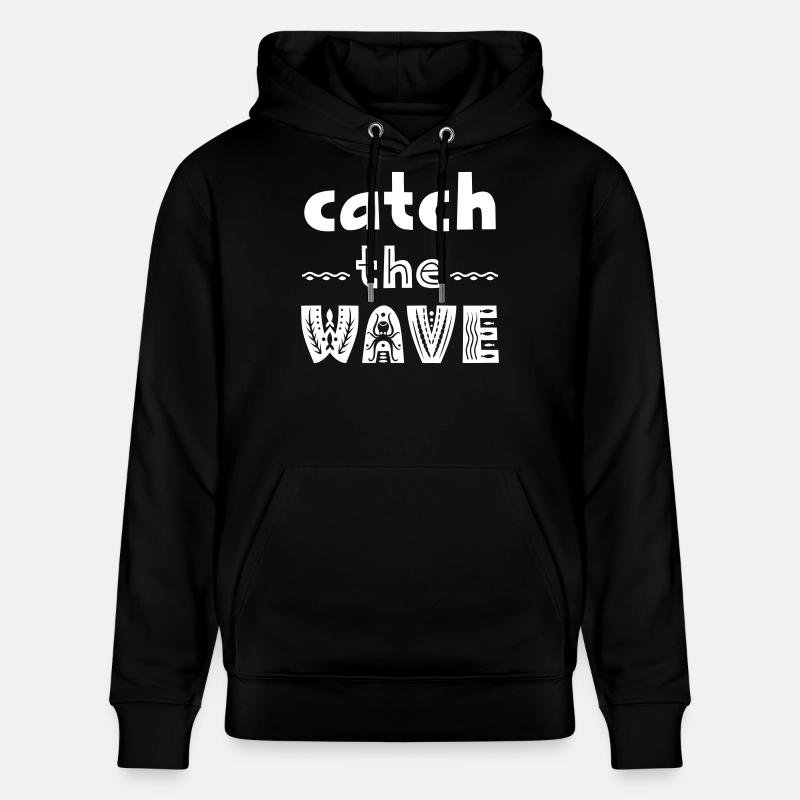 Dictons pour les surfeurs - Sweat à capuche bio CRUISER Stanley/Stella Unisexe - noir